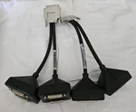 Lot Of 2 Genuine Dell Nvidia Amphenol CN-0F908M Quad Dvi Splitter Cable. Fixed Price $19.99.