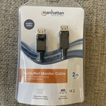 Manhattan Displayport Monitor Cable 6.6 Ft. 2 X Male Digital Audio/video 393799. Fixed Price $7.95.