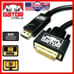 Displayport To Dvi-d 24+1 Dual Link Video Cable Adapter 1080P Hd Gold Plated Pc. Fixed Price $8.99.
