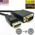 6 Feet Gold Plated Displayport Male To Vga Cable Cord For Lenovo Dell Hp. Fixed Price $9.74.