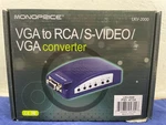 Monoprice To Rca/s-video/vga Converter LKV-2000. Fixed Price $45.00.