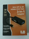 Siig Mini Displayport To 4K Hdmi/ Dvi/vga 3-IN-1 Adapter. Fixed Price $18.00.