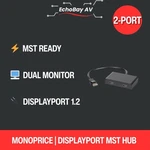 Monoprice 2-PORT Displayport 1.2 To Multi-stream Transport (mst). Fixed Price $50.00.