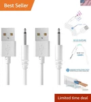 Versatile 2-PACK 2.7FT Usb Dc Fast Charging Cables Copper Core Durability. Fixed Price $12.32.