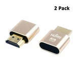 4K Display Emulator Hdmi Dummy Plug Virtual Monitor Ghost Headless Adapter 2PCS. Fixed Price $10.88.