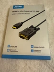 Benfei Hdmi To Vga Cable 6FT Gold-plated 1080P Full Male Adapter Blac. Fixed Price $8.99.