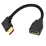 Danfetsoy 16K 54GBPS Displayport Extension Cable Short, Right Angle Black. Fixed Price $23.96.