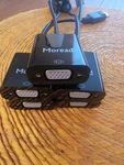 Lot Of 5 Moread Displayport Vga/svga D-sub Female Adapter, Black. Fixed Price $35.00.