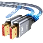 80GBPS Displayport Cable 2.1 3.3FT, 16K 60HZ, 8K 120HZ, 4K 240HZ, Dp. Fixed Price $26.93.