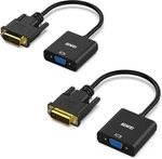 (2 Pack) Benfei Active Dvi-d To Vga Adapter, 24 1 Male/female. Fixed Price $13.99.