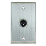 Xlr 3 Pin Female Wall Plate Single Gang Audio Panel Connector Metal. Fixed Price $17.67.