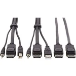 Tripp Lite By Eaton Dual Displayport Kvm Cable Kit - Dp Usb 3.5 Mm Audio (3XM/3X. Fixed Price $52.82.