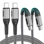 Vanovei 2-PACK 10FT 100W Usb To Cable, Extra Long Feet, Silver. Fixed Price $17.84.