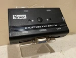 Yinker - Vga Kvm Switch Port Usb W/2 Cables & 3 Hubs. Fixed Price $21.80.