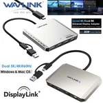 Wavlink Dual Dp Hdmi Laptop Docking Stations Displaylink DL7400 8K. Fixed Price $78.19.