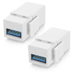 Urwoow Usb 3.0 Keystone Jack Inserts (2 Pack) Pack, White. Fixed Price $12.99.