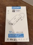 Lasuney 10 In Usb Hub With 2 Hdmi & Dp Multi-function Usc Adapter. Fixed Price $35.00.