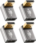 8K 90 Degree Displayport 1.4 Adapter 4-PACK, (up And Down) Right Angle Dp Male. Fixed Price $14.67.
