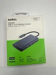 Belkin Usb Hub 4-IN-1 Multi-port Laptop Dock With 4K Hdmi 100W For Mac Pc. Fixed Price $14.97.