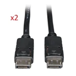 2 Tripp Lite Display Port Cable Male To Ft. P580-010. Fixed Price $23.48.