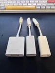 Apple Adapters Thunderbolt A1433 Ethernet And A1307 Vga. Fixed Price $25.00.