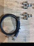 Multicomp 13-39-5 Bnc Adapter, PLUG-2 Jack (4X) + Cables (5X). Fixed Price $39.00.