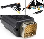 Nos Ati Aiw 6110015300 Dual Vga Video Output Cable 9600 9800 X800 X1900 28-PIN. Fixed Price $49.99.