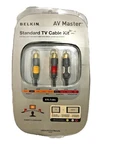 Belkin Av Master Standard Tv Kit Rca Male Audio/video Cables 6 Foot Nip. Fixed Price $12.95.
