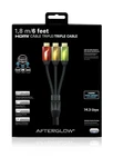Pdp Afterglow Triple Hdmi Cable 1.80M Multi Colored Orange Green. Fixed Price $39.99.