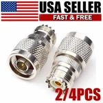 N-type Plug SO-239 Uhf Female Jack Rf Adapter Barrel Connector 2/4PCS. Fixed Price $9.99.
