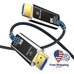 Mmobiel Hdtv 8K Fiber Optic Cable 15M 48GBPS Ultra High Speed 60HZ Black. Fixed Price $39.89.
