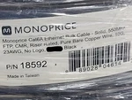 Monoprice 23/4P CAT6A F/utp Ftp 550MHZ 10G Riser Network Cable Cmr Black /50FT. Fixed Price $39.99.