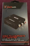 Blackweb Hdmi To Composite Adapter - BWA18AV004 Connects Devices Blue Ray Dvd. Fixed Price $8.50.