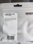 Lindy 4XUSB Port Lock + 1 Key Blue #40452. Fixed Price $22.00.