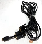 2PCS 6 Ft Dvi-d To Hdmi Cable Gold 18+1 Male Cord For Tv. Fixed Price $15.00.