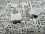 2PCS Genuine Apple 603-8525 Dvi To Female Vga Adapter Cable Mac Mini Pro G5. Fixed Price $5.00.