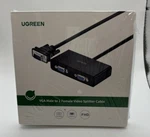 Ugreen Vga Monitor Female Full Hd 3FT Video Splitter Cable 20918. Fixed Price $13.99.