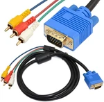 5FT / 1.5M Vga To 3 Rca Cable Male 15 Pin Digital Analog Pc Tv Vide. Fixed Price $19.93.