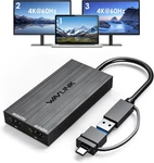 Wavlink 3.0/USB C Dual Hdmi Displaylink Adapter 4K 60HZ Monitor. Fixed Price $60.00.