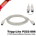 Lot 3 Tripp Lite Keyboard/mouse Extension Cable MINDIN6 To Female P222-006. Fixed Price $18.00.