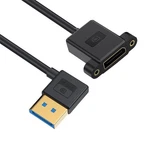 Nfhk Cable Ultrafine Left Angled Displayport 1.4 Dp Male To 30CM, Black. Fixed Price $20.41.