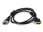 Monoprice (102499) 6FT. 28AWG Dvi-d To M1-D Black Cable Qty. Fixed Price $59.95.