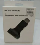 Monoprice Dp-m-dvi-f 4827 Displayport Male,to Dvi-d Female,adapter. Black. Fixed Price $34.95.