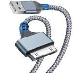 Herfair Usb To 30 Pin Charger Cable Nylon Braided Charging Cord Compatible W. Fixed Price $7.20.