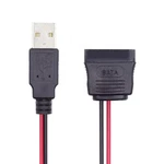 Nfhk Dc 5V Single Usb To Sata 15PIN Power Cable For 2.5 Inch Hdd Black. Fixed Price $15.44.