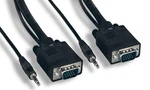 10FT Svga Cable Monitor UL2919 HD15 With Audio 3.5 Male. Fixed Price $14.40.