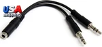 3.5MM 4 Position To 2X Headset Splitter Adapter - F/m. Fixed Price $16.38.