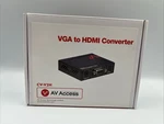 Av Access CV-V2H Vga & Stereo Audio To Hdmi Converter Brand New. Fixed Price $24.99.