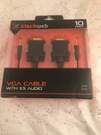 Blackweb Vga Cable With 3.5 Audio 10 Ft Connect Pc To Compatible Device.. Fixed Price $22.32.