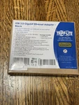 New Tripp-lite Usb 3.0 Gigabit Ethernet Adapter Black U336-000R. Fixed Price $17.00.